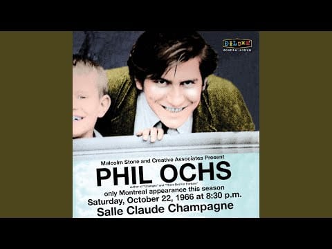 Phil Ochs — Pleasures of the Harbor (Live)