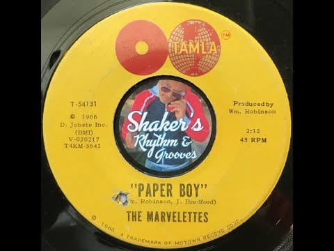The Marvelettes — The Marvelettes "Paper Boy" from 1966 on TAMLA #T-54131