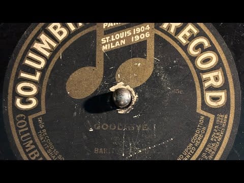 J. W. Myers — "Goodbye!" by George Alexander (Uncredited), recorded 1908
