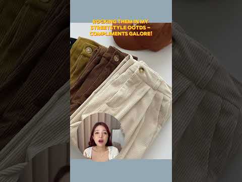 Corduroy (3) — Korean Fashion Vibes: Styling Vintage High Waist Corduroy Pants!