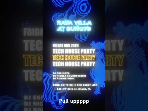 Dj Raw & K.O. Posse — Tech house party in wynwood miami pull 🆙