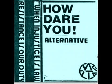 Alternative — ALTERNATIVE : 1986 How Dare You : UK Punk Demos