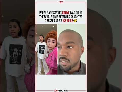 Eazy B (2) — Kanye react to his daughter North West dressing as Ice Spice 👀🤔