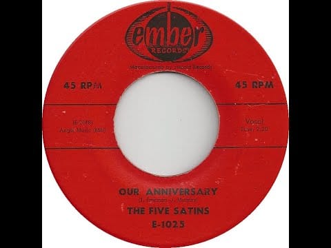 The Five Satins — The Five Satins - Our Anniversary 1957