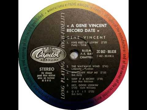 Gene Vincent & His Blue Caps — A Gene Vincent Record Date (1958)