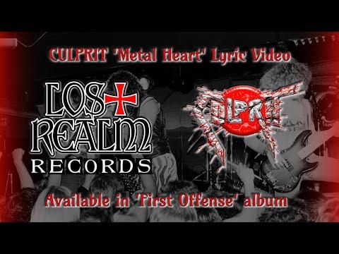 Culprit — CULPRIT (USA) 'Metal Heart' LYRIC VIDEO