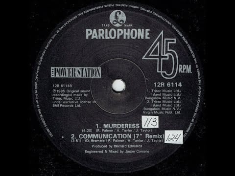 The Power Station — The Power Station – Communication (7" Remix) (1985)