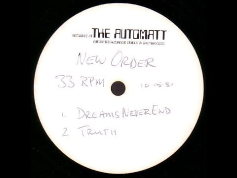 Bernard Lenoir — New Order - Dreams Never End