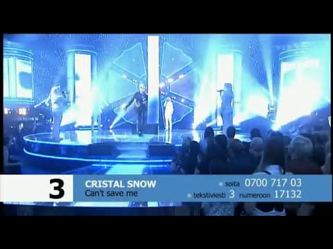 Cristal Snow — Cristal Snow - Can't Save Me (Euroviisukarsinta 2008)