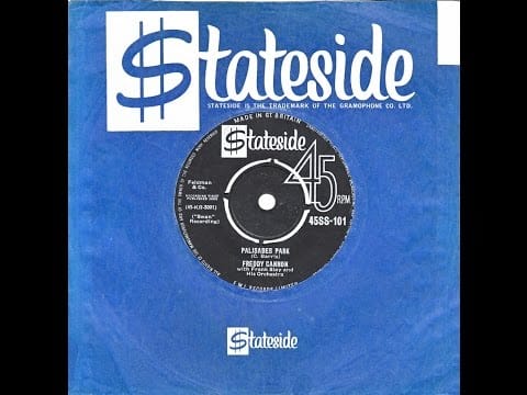 Freddy Cannon — Freddy Cannon (w pix) - "Palisades Park" (UK Stateside) 1962