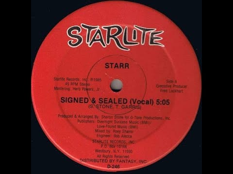 Starr (6) — Starr ‎- Signed & Sealed 1985 HQ