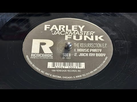 Farley "Jackmaster" Funk — Farley Jackmaster Funk - House Party - Renegade Records 1996 Classic Hard House To Kool Chris