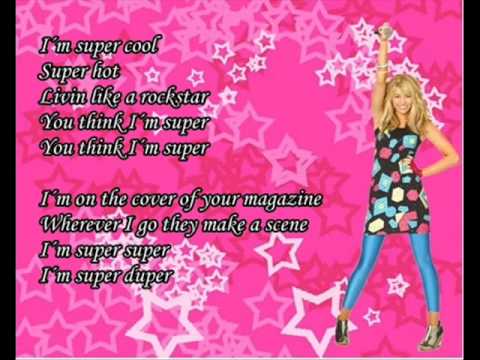 Hannah Montana — Hannah Montana -Supergirl With Lyrics