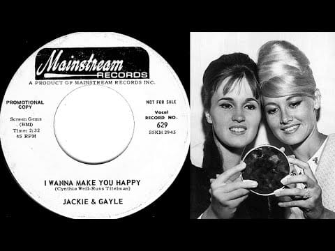Jackie & Gayle — Jackie & Gayle - I WANNA MAKE YOU HAPPY  (1965)