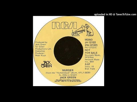 Jack Green — Jack Green - Murder (Re-Touch) 1980