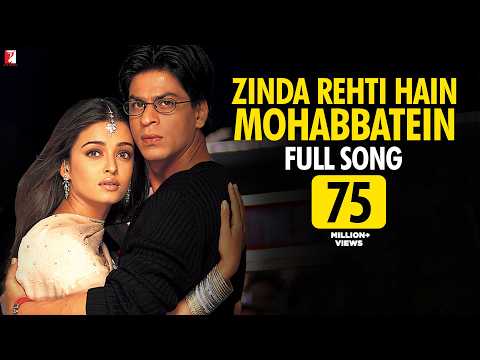 Anand Bakshi — Zinda Rehti Hain Mohabbatein Song | Mohabbatein | Shah Rukh Khan, Aishwarya Rai | Lata Mangeshkar