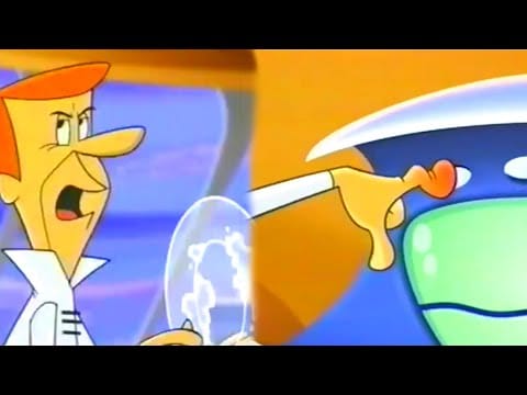 The Jetsons (2) — The Jetsons, "What a Chore", George Has to Push a Button to Turn on the Dishwasher, Future is Hard