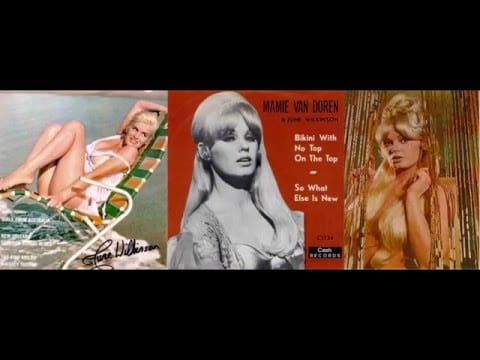 Mamie Van Doren — Mamie van Doren &  June Wilkinson  - bikini with no top on the top ('64)