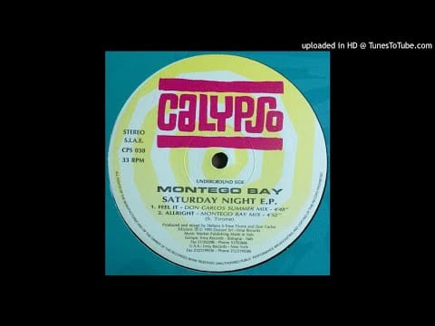 Montego Bay — Montego Bay ‎– Saturday Night E.P. [Calypso Records, 1993]