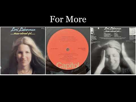 Lori Lieberman — Lori Lieberman - Straw Colored Girl - 07 For More