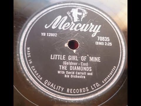 The Diamonds — Little Girl Of Mine - The Diamonds - 78rpm