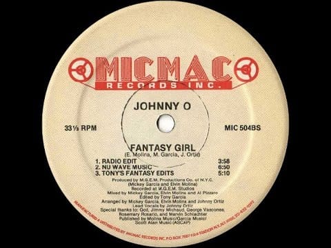 Johnny O — 🔴 Johnny O - Fantasy Girl (Nu Wave Mix) 127 BPM *1988*