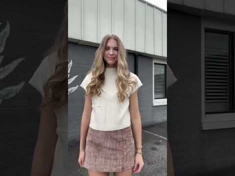 Corduroy (3) — Cailin Washed Corduroy Skirt, Vintage Rust