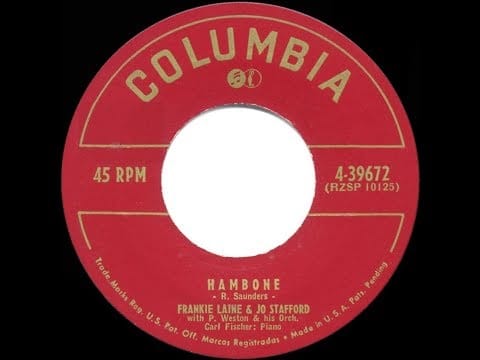 Jo Stafford — 1952 HITS ARCHIVE: Hambone - Frankie Laine & Jo Stafford