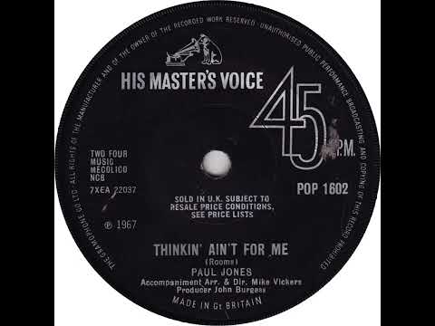 Paul Jones — (218) Paul Jones - Thinkin' Ain't For Me