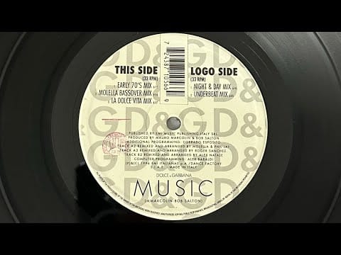 Dolce & Gabbana — Dolce & Gabbana “Music” 1996