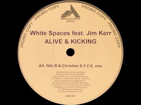 Jim Kerr — White Spaces feat. Jim Kerr ‎– Alive & Kicking (Niki B & Christian E.F.F.E. Rmx)