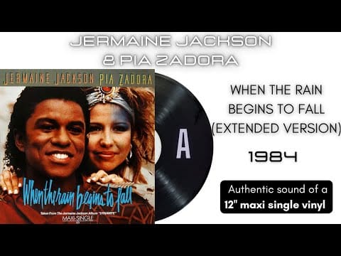 Jermaine Jackson — Jermaine Jackson & Pia Zadora - When The Rain Begins To Fall (Extended Version) [12'' maxi single]