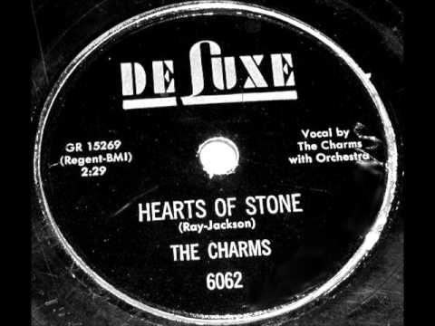 Otis Williams & The Charms — Charms - Hearts Of Stone, 1954 Deluxe 78 record.