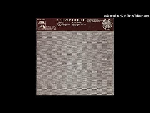 Jacques Lejeune — JACQUES LEJEUNE - D'une Multitude En Fête (1970)