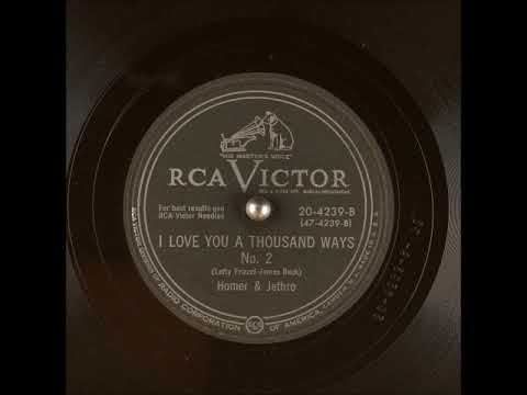 Homer And Jethro — I Love You a Thousand Ways No. 2 ~ Homer and Jethro (1951)