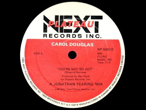 Carol Douglas — Carol Douglas - You're Not So Hot - Vocal '82