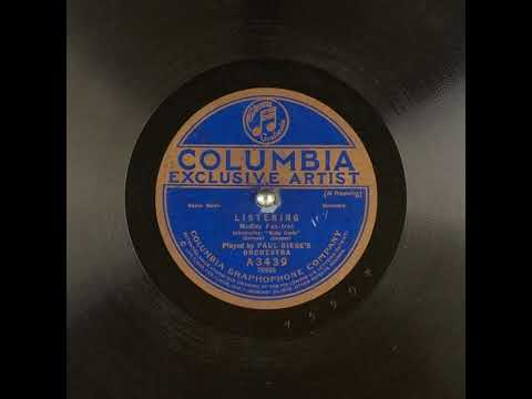Paul Biese's Orchestra — Listening - Paul Biese's Orchestra