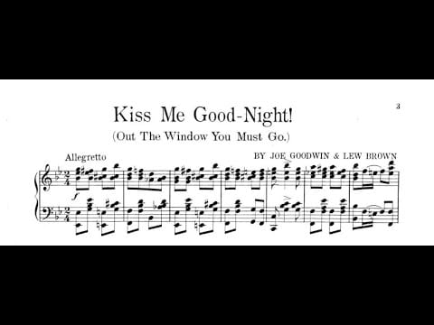 Ada Jones — Henry Burr & Ada Jones "Kiss Me Good Night! (Out The Window You Must Go)" Lew Brown & Joe Goodwin