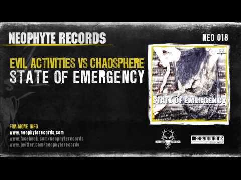 Evil Activities — Evil Activities & Chaosphere - State of Emergency (NEO018) (2003)