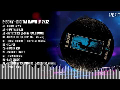 E-bony (2) — E-BONY - DIGITAL DAWN LP 2x12 [BLACK] (INDMEK-010)