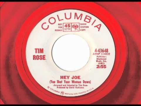 Tim Rose — Tim Rose - Hey Joe You Shot Your Woman Down - Red Vinyl Promo -