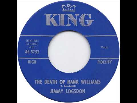 Jimmy Logsdon — The Death of Hank Williams ~ Jimmy (Jimmie) Logsdon (1963)