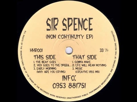 Sir Spence — Sir Spence - Music (Creative Hiss Mix)