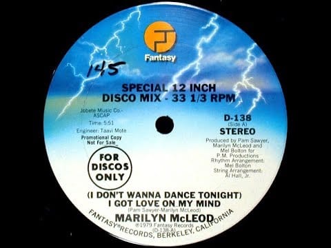 Marilyn McLeod — Marilyn McLeod - I Don't Wanna Dance Tonight (I Got Love On My Mind) [Lost In A Crowd Edit]
