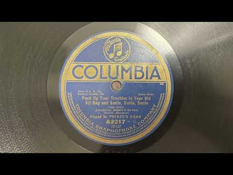 Prince's Band — Pack Up Your Troubles In Your Old Kit Bag - Prince's Band - 1917