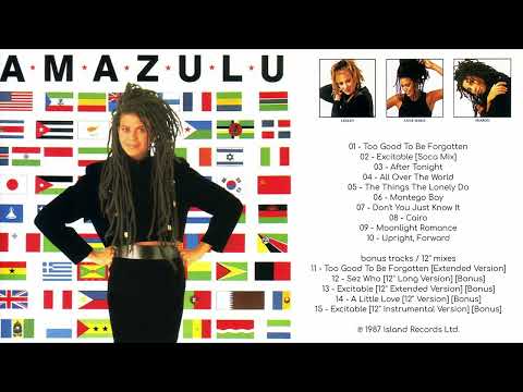 Amazulu — AMAZULU 🕺🌞💃💃🏾💃🏾🌴🏄 AMAZULU (LP ALBUM + 12'' MIXES) 1987 synth-pop reggae disco pop party dance '80s