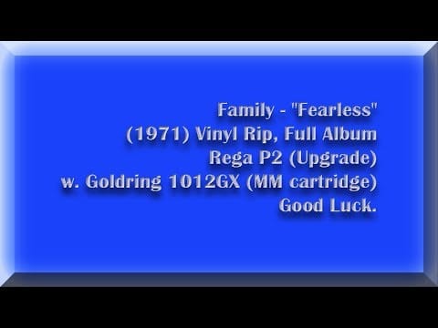 Family (6) — Family - Fearless 1971 Vinyl Full Album