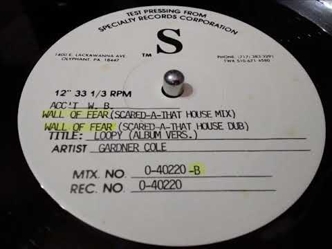 Gardner Cole — GARDNER COLE -WALL OF FEAR  [SCARED A THAT HOUSE MIX]