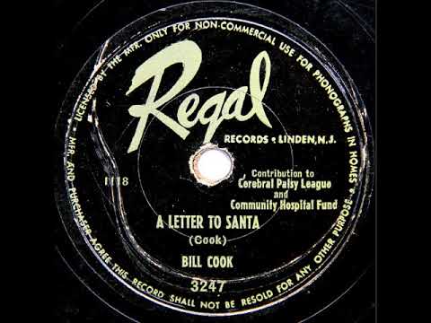 Bill Cook — A Letter to Santa ~ Bill Cook (1950)