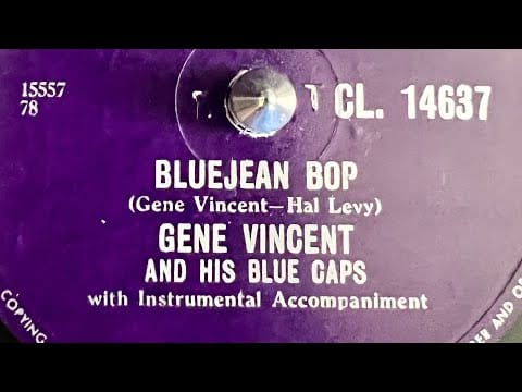 Gene Vincent & His Blue Caps — Gene Vincent And His Blue Caps Bluejean Bop 78rpm